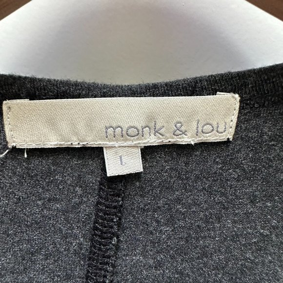 monk & lou aAsymmetrical Draped Hem Dress - Picture 3 of 4